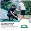 Totority 2pcs Practice Putting Cup Random Flag Lightweight Golf Training