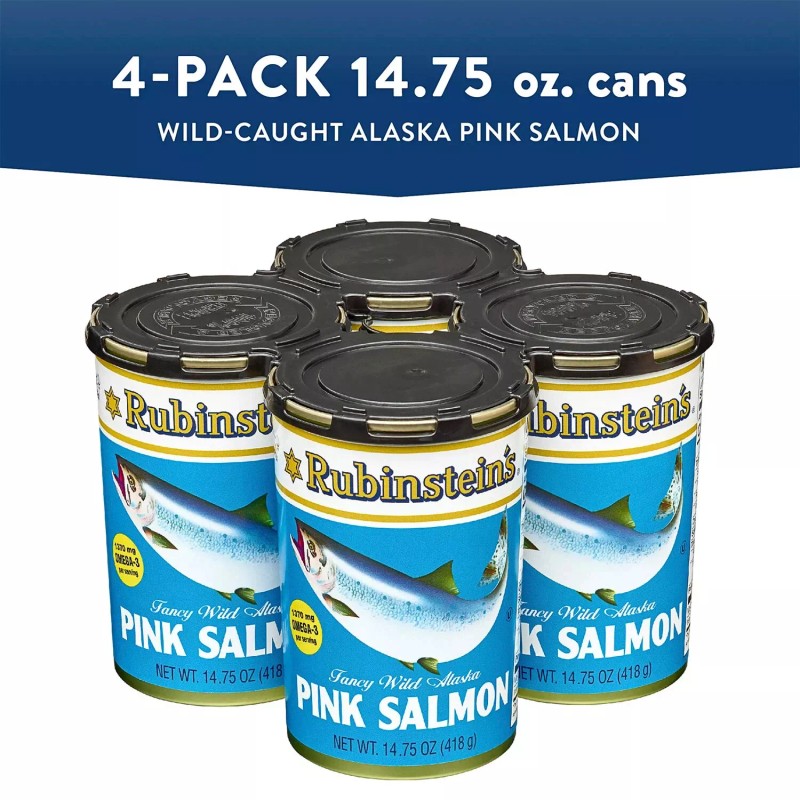 Rubinstein's Fancy Wild Alaska Pink Salmon 14.75 oz., 4 pk.