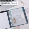 SKYDUE 3 Ring Binder with Clipboard 1 Inch, 13.2" ×
