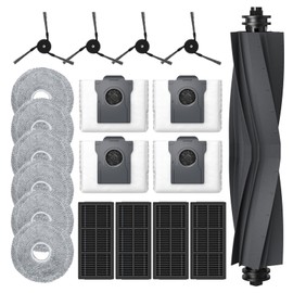 isinlive 19 St1ck X40 Ultra Zubeh?rset f1r Dreame X40 Ultra Complete/ X40 Ultra / L40 Ultra Roboter Staubsauger, 1*Hauptb1rste 4*HEPA-Filter 4*Staubbeutel 6*Wischt1cher 4*Seitenb1rsten, Ersatzteile Zubeh?r