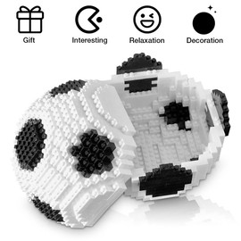 CLIUNT Football Building Block Set, Football Gifts for Boys, STEM Educational Toy, Block Decorations, Miniature 3D Football Toy Model for Kid Adult, Christmas Birthday Gift