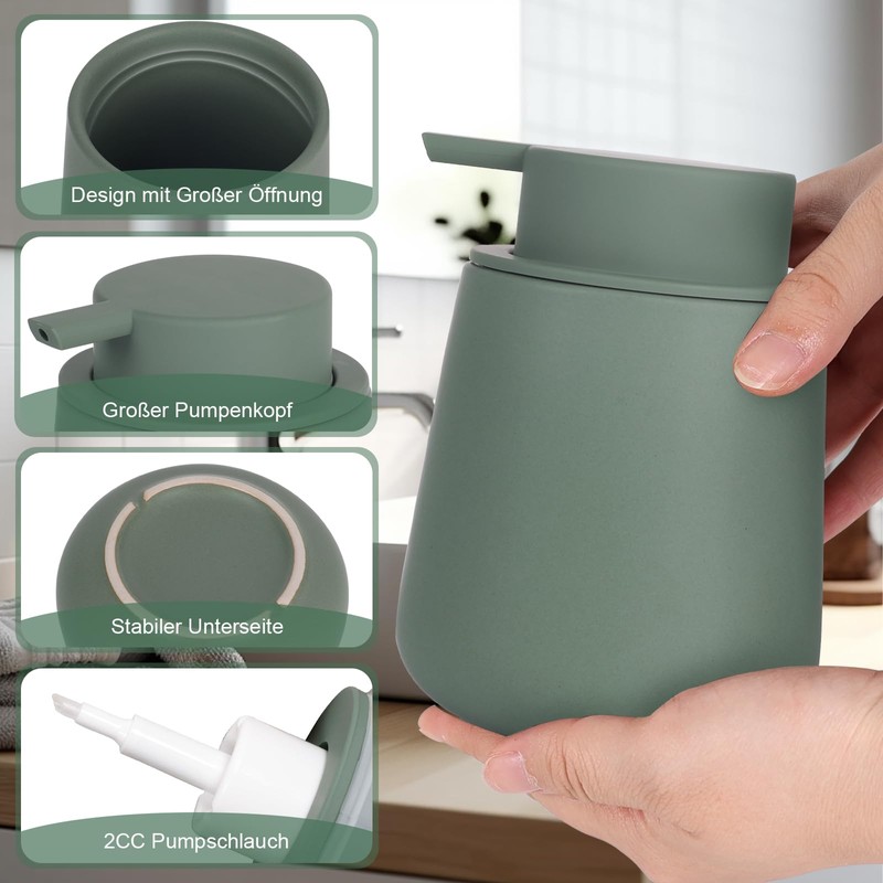 Bosilunlife Soap Dispenser (Green Foam)