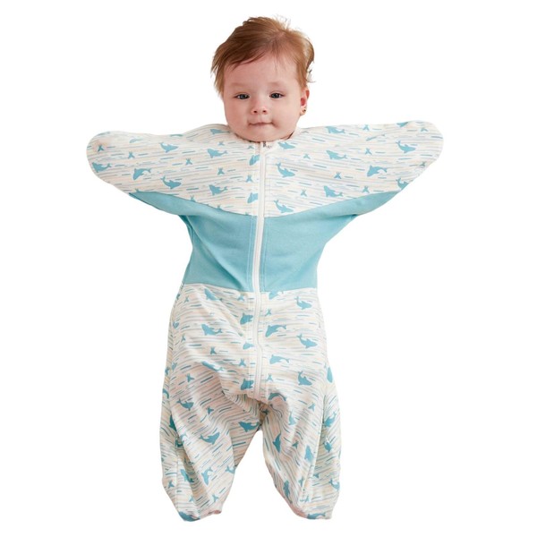 GROWNSY Transitional Swaddle Sleep Sack 6-12 Months,Starfish Design Baby Swaddle