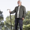 Wooden Palm Walking Stick | Crutch Support Wood & Brass