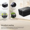 HERKINDNESS Waterproof Cable Box, Black Outdoor Power Box, 32 x