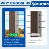 Muzata 50Pack Black Stainless Steel Protective Sleeves Cable Railing Kit