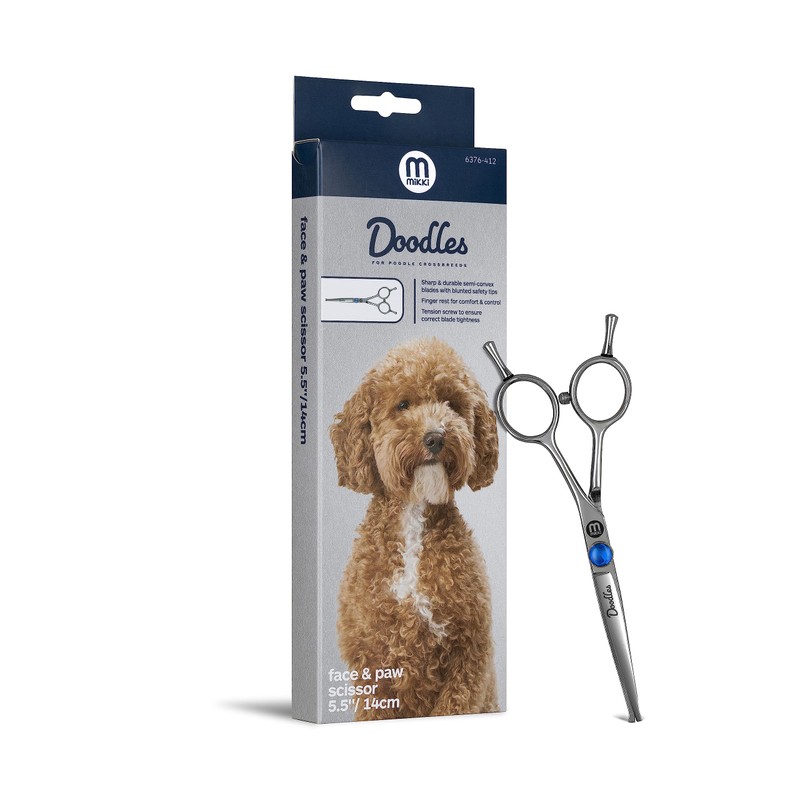 Mikki Doodle Dog Puppy Face and Paw Scissors Sharp and