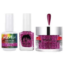 WAVEGEL Soak-Off Gel, Nail Lacquer & Acrylic/Dip Powder Matching Set - Simplicity Collection - #P215 I'Ll Be Here