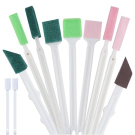 Crevice Cleaning Brush Tools 9 Kinds of Brush Head Small Cleaning Brushes Suitable for Household Use with 50Pcs mini Cleaning Brushes