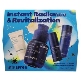 Innisfree Retinol Green Tea PDRN Skin Booster Ampoule Set (40ml+7ml+Toner 25ml+Barrier Cream 10ml) / 이니스프리 레티놀 그린티 PDRN 스킨부스터 앰플 세트 (40ml+7ml+토너25ml+장벽크림10ml)