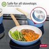 GoodCook Healthy Ceramic Titanium-Infused 3-Piece Fry Pan Set, Light Blue