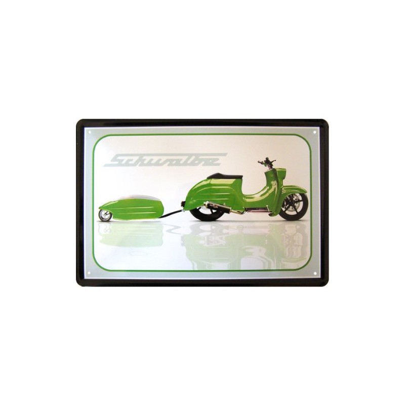 Unbekannt Tin Sign Advertising Design Replica Simson Swallow with Pendant