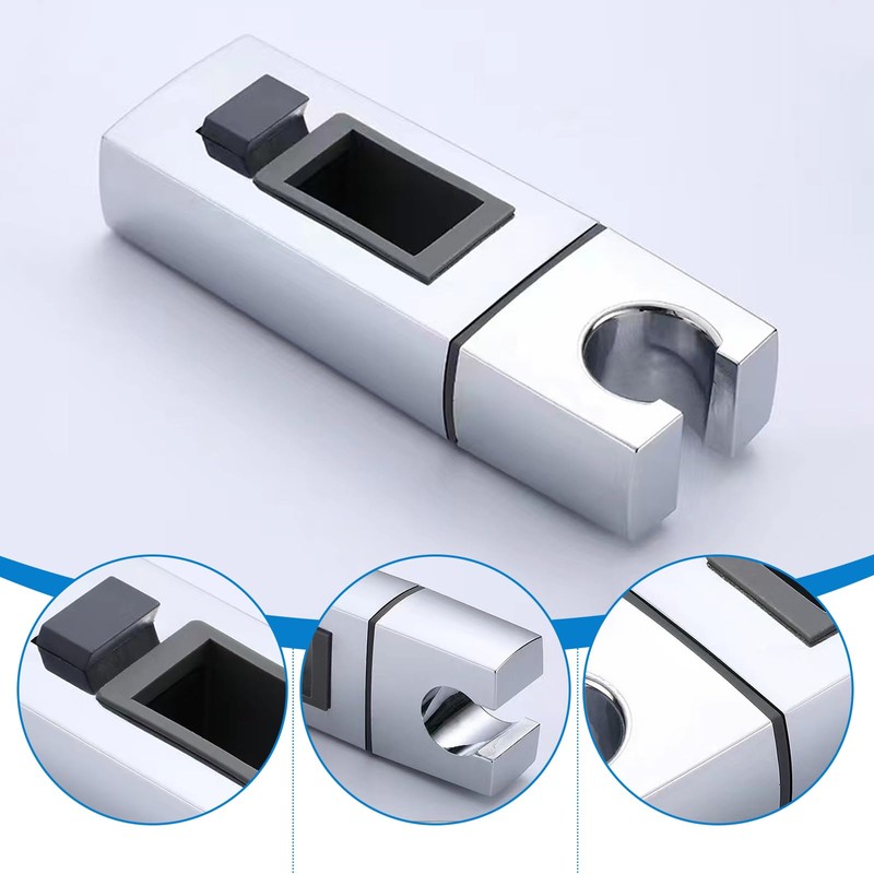 Handheld Shower Head Slider Holder for 18x30mm Rectangular Riser Rails