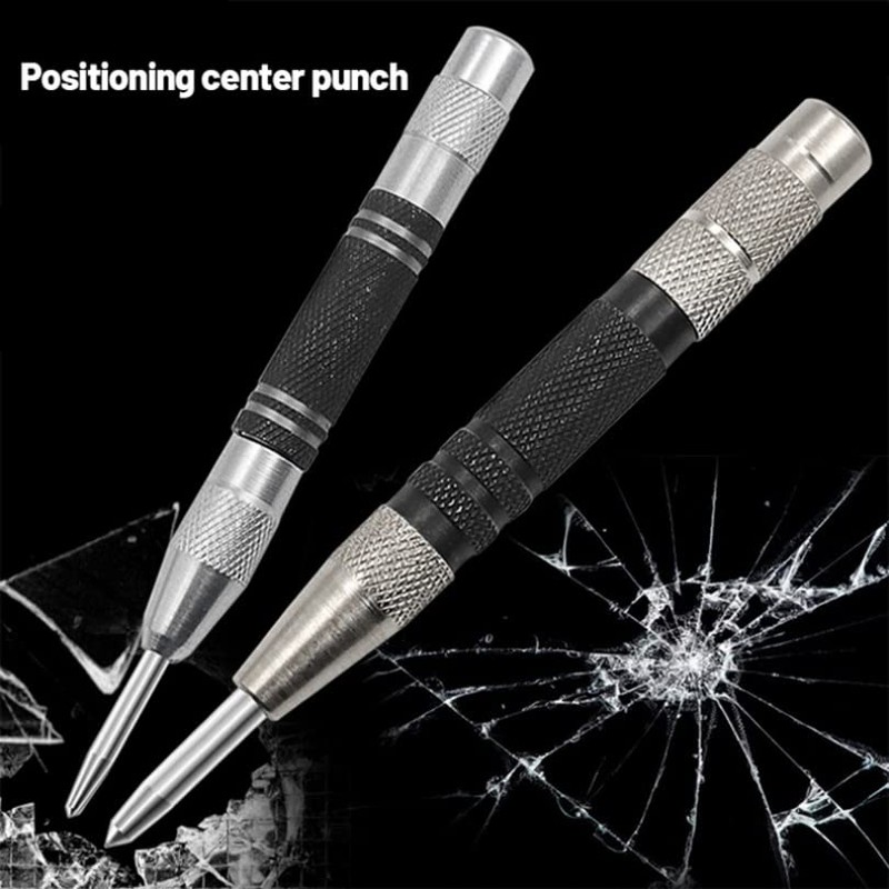 Omninmo 5 inch Strong Spring Adjustable Impact Automatic Center Punch