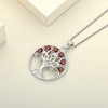 YL Tree of Life Necklace Heart Family Tree Pendant Sterling