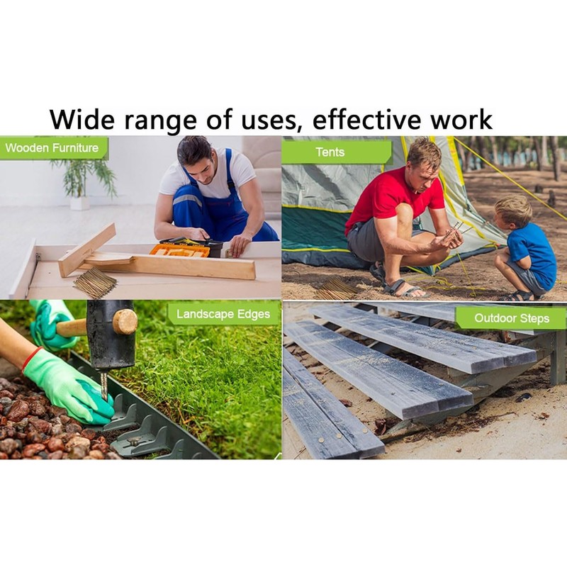 12 Inch 30 Pack Garden Staples ，Spiral Landscape Spikes, Landscape