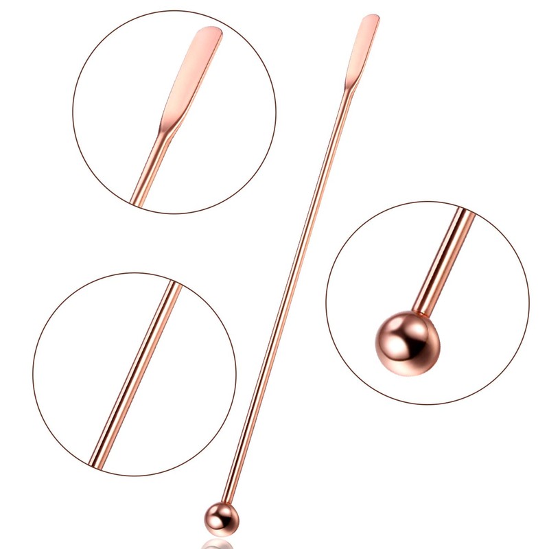 7.5 Inches Stainless Steel Coffee Beverage Stirrers Drink Swizzle Stick
