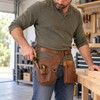 Adjustable Waist Tool Bag – PU Leather Work Belt Pouch