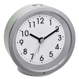 TFA Dostmann 60.1034.04 Analogue Alarm Clock with Silent Movement with Backlight Green (L) 103 x (W) 39 x (H) 99 mm