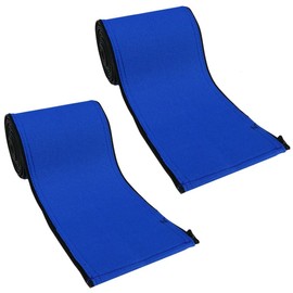 Rail Runners 4' Foot Blue Grip Inground Swimming Pool Ladder & Handrail Cover | 2-Pack | Fits Standard 1.9" Inch Diameter Ladders | Slip Resistant | Keeps Railings Cool in The Sun | Durable Nylon