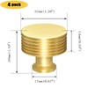IAFVKAI 4 Pack Gold Cabinet Knobs Brushed Brass Kitchen Knobs