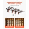 2-Tier Heavy Duty Steel Wall Mounted Garage Shelving 4 Pack