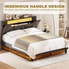 2-Pack Solid Wood Under Bed Storage with Wheels, Underbed Drawers