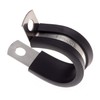 5 x P-Clamps 22mm Diameter with Rubber Tubing for Project