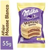 Alfajor filled with mousse covered with white chocolate triple 55g