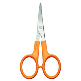 Fiskars Manicure scissors, curved, scissor length 10 cm, quality steel/plastic, Classic, 1000813, orange