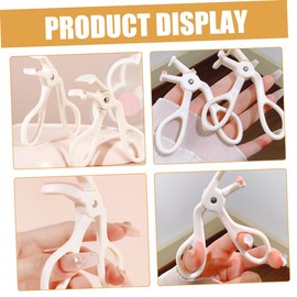 Healeved 2pcs Eyelash Curlers Handheld for Girls Efficient Lash Curling Tool Comfortable Grip Long-lasting Curling Effect Makeup Supplies