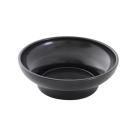 FSE PL352BL1 Salsa Bowl, 8 oz., 4-3/4" Dia., Round, Plastic, Black, Pack of 12