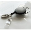 Retractable Badge Reel with Claw Clasp and Clip for Id