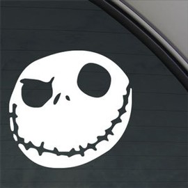 Aufkleber im Jack-Skellington-Design aus "Nightmare Before Christmas"