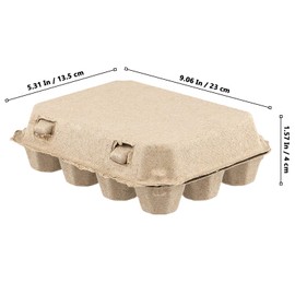 MUKLEI 70 Pack Quail Egg Cartons, 12 Count Egg Storage Containers Holder Bulk 9 X 5 X 2 Inches Quail Egg Holder Container For Home Kitchen Refrigerator Farmhouse