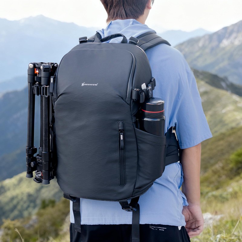 Besnfoto Camera Backpack Waterproof Bag Professional Travel Photography Bag Large