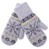 Winter Warm Mittens for Women Men - Soft-Double Layer-Snowflake Cold
