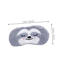 Vaguelly 2pcs Animal Shaped Sleeping Mask for Plush Eye Masks Light Blocking Blindfolds for Travel Use Cute Gray Brown Monkey Design