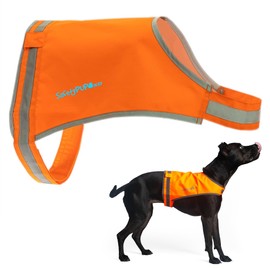 SafetyPUP XD Lite Blaze Orange Reflective Dog Vest – High Visibility Hunting & Safety Vest with Lightweight Mid-Back Coverage. Apparel Gear for Small Medium and Large Breeds