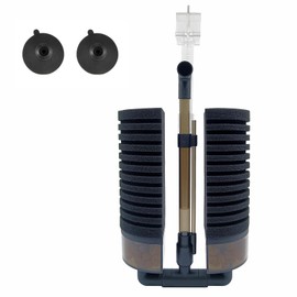 DEGGOX Aquarium Sponge Filter,Clip on Aquarium Filter with Bio Ceramic Media Ball, for Breeding Fry Betta Shrimp Nano Aquatic Frog Fish Tank 20-55 Gallon
