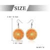 Orange Earrings, Stainless Steel