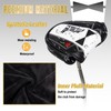 Golf Big Mallet Putter Cover Magnetic Heel-Shaft Club Headcover Black&White