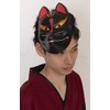 Clearstone (クリアストーン) Japanese-Style Folk Art Mask, Black Fox, Unisex, Black