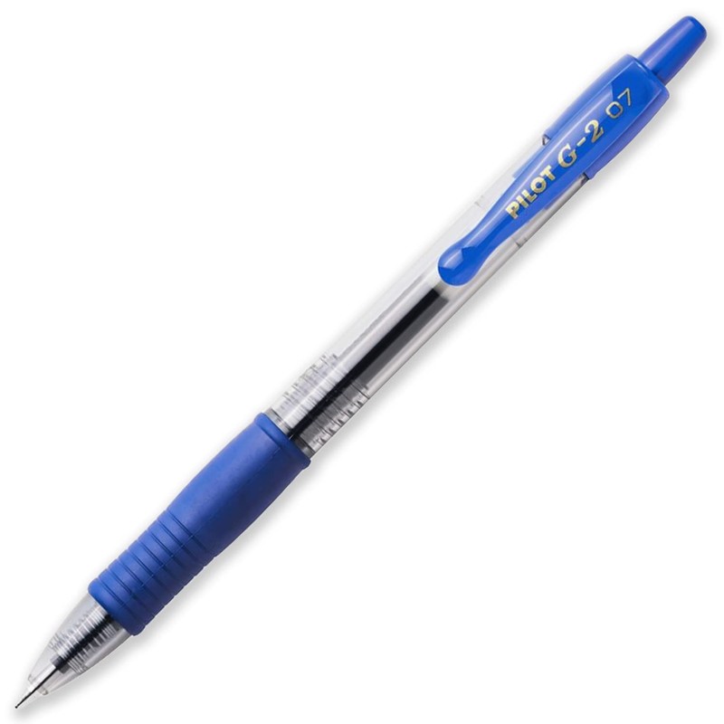 Pilot G-2 Retractable Gel Ink Rollerball Pens - 0.7mm Nib