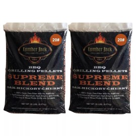 Hearth & Garden Lumber Jack BBQ Grilling Wood pellets (Oak-Hickory-C - 120 Lbs.