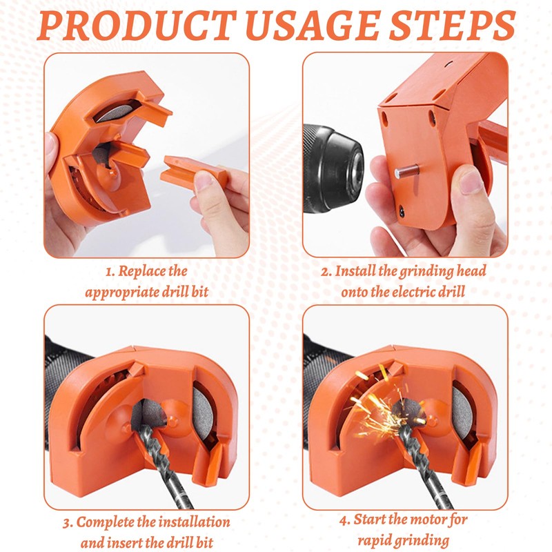 Drill Bit Sharpener Tool With Grinding Wheels,Drill Bit Sharpener For
