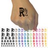 Animal Alphabet Letter R for Raccoon Temporary Tattoo Water Resistant