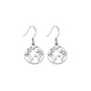 925 Sterling Silver World Map Earrings - Nickel Free and