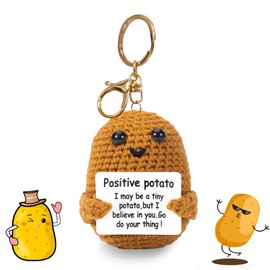 Johiux Positive Potato, Gifts for Boyfriend, Funny Positive Potato, Motivational Gifts, Small Gift, Best Friend, Hug Pocket Hug, Potato Lucky Charm Exam, Gift for Women
