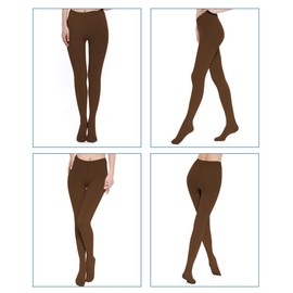 SKYFOXE - Medias de compresión médicas para mujeres y hombres, medias de apoyo graduadas de 20-30 mmHg, medias opacas de alta compresión sin pies, medias y leggings para venas varicosas, edema